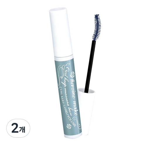 키스미 히로인 메이크 컬 킵 마스카라 베이스 6g, 블루 그레이, 2개