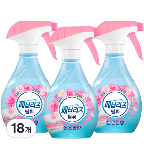 페브리즈 섬유탈취제 은은한향 본품, 360ml, 18개