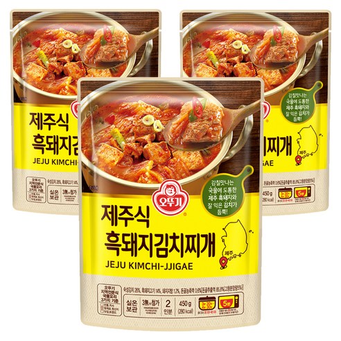 오뚜기 제주식 흑돼지 김치찌개