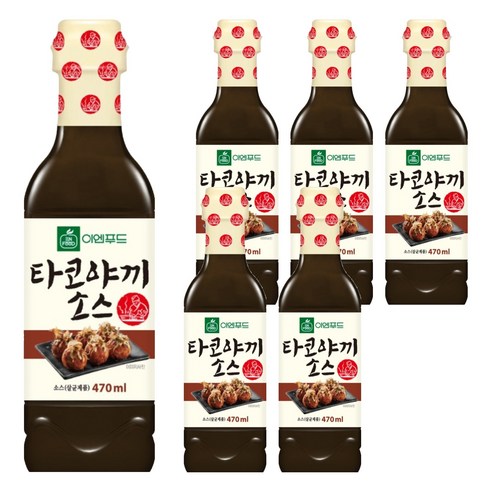 이엔푸드 타코야끼 소스, 470ml, 6개
