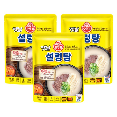 오뚜기 옛날 설렁탕, 500g, 3개