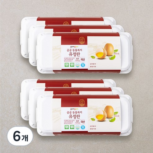 곰곰 동물복지 유정란, 10구, 6개