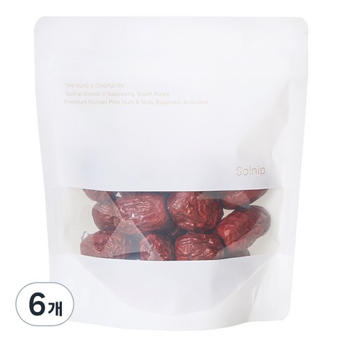 솔닙 제수용 별초 왕건대추, 6개, 150g