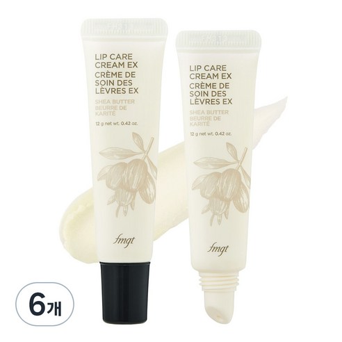 fmgt 립케어 크림, 01 시어버터, 12g, 6개