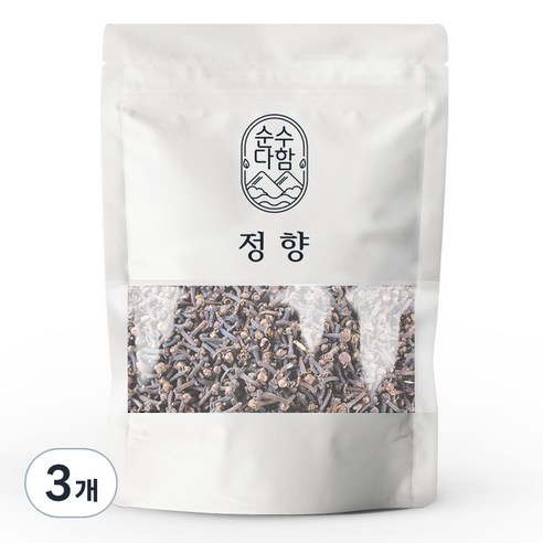순수다함 정향, 100g, 3개