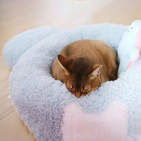 아페토 애견용 오리지널 도넛 방석, 블루