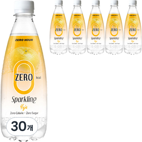 제로아워 0kcal 스파클링 유자맛 탄산음료, 350ml, 30개