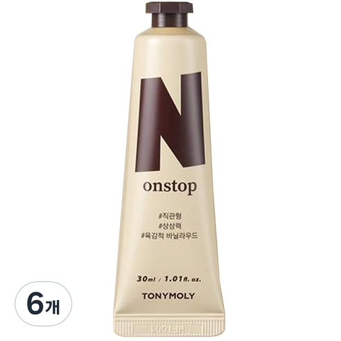 토니모리 MBTI 핸드크림 리치 N 엠버 바닐라, 30ml, 6개