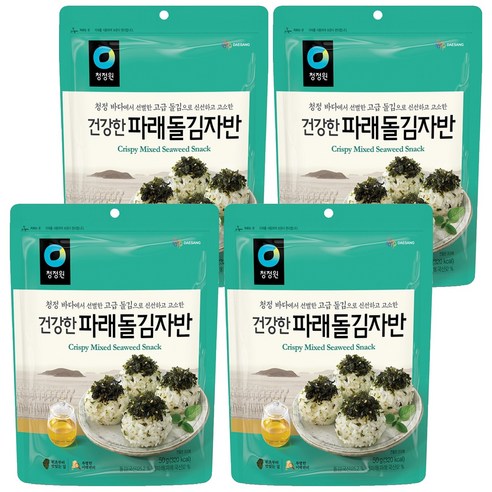 청정원 파래돌김자반, 50g, 4개