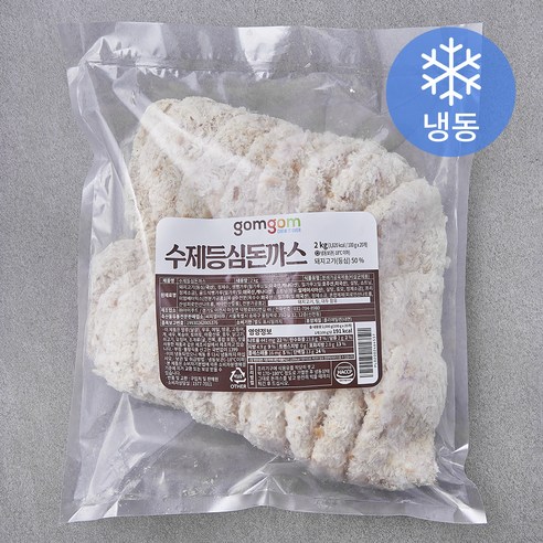 돈까스  곰곰 수제등심돈까스 (냉동), 2kg, 1개