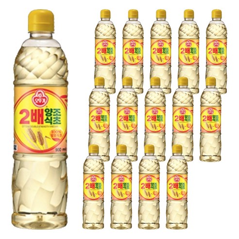 오뚜기 2배 양조식초, 900ml, 15개