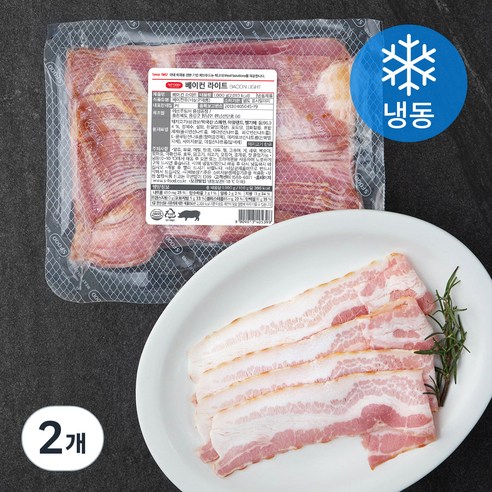 에쓰푸드 라이트 베이컨 (냉동), 1kg, 2개