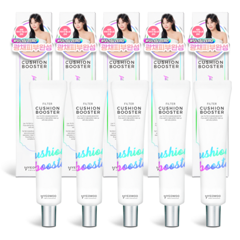 여우화장대 필터 쿠션 부스터 메이크업베이스 40ml, 5개