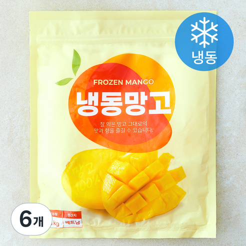 망고 (냉동), 6개, 1kg