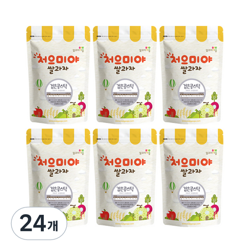 쌀과자마을 처으미야 스틱 과자, 검은콩, 24개, 40g