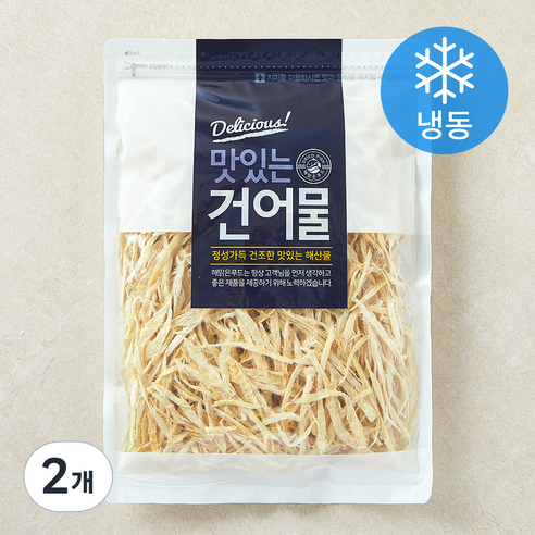해맑은푸드 손질 황태채 (냉동), 200g, 2개