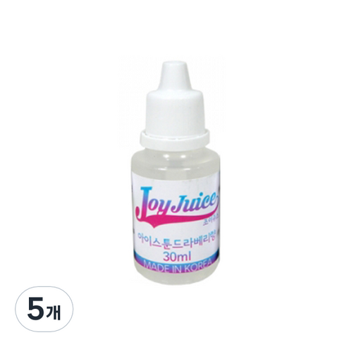아로마조이 조이쥬스 슬라임 향료 30ml, 5개, 아이스툰드라베리