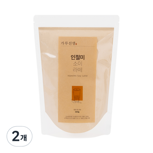 가루선생 인절미 소이 라떼 가루, 2개, 300g
