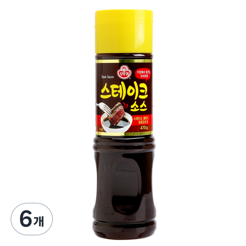 오뚜기 스테이크 소스 S, 470g, 6개