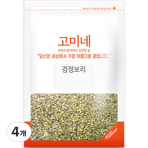 고미네 검정보리, 1kg, 4개