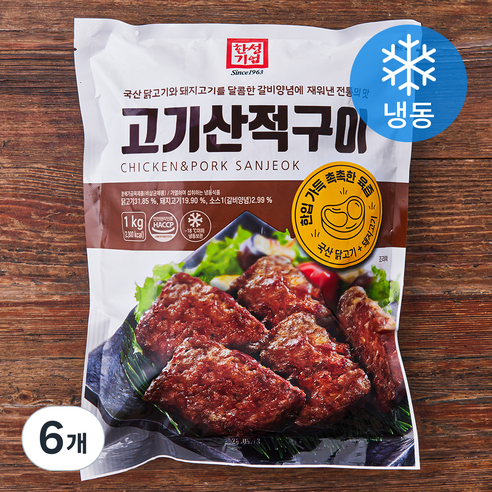 한성기업 고기산적구이 (냉동), 1kg, 6개
