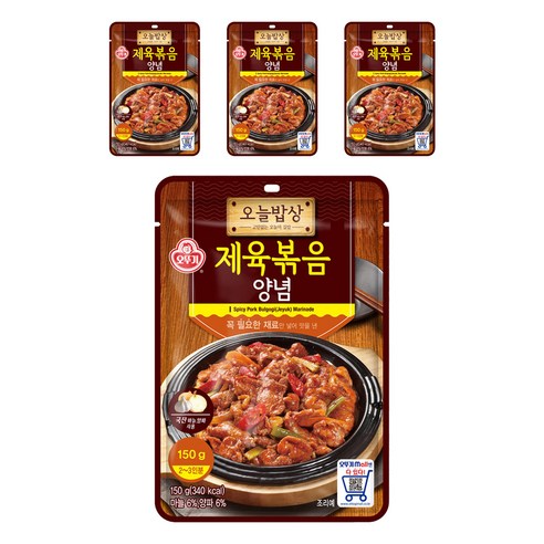 오뚜기 오늘밥상 제육볶음양념, 150g, 4개