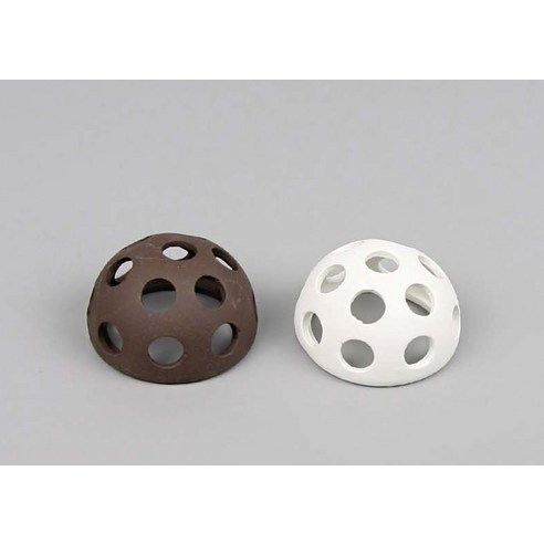 내 어항 속 작은 친구들을 위한 완벽한 휴식처, 반원타공 은신처 ST-309 다크브라운