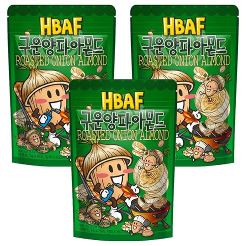 바프 구운양파 아몬드, 120g, 3개