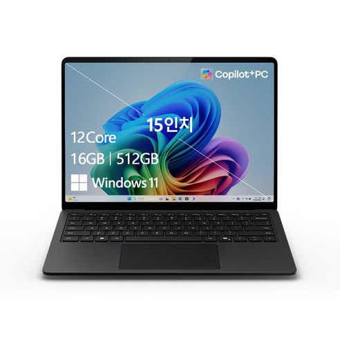 마이크로소프트 2024 서피스 랩탑 15 스냅드래곤 X 엘리트, 블랙, 512GB, 16GB, WIN11 Home, ZHH-00046