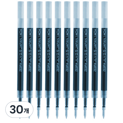 제브라 사라사 드라이 전용 리필심 JLV 0.4mm, 블루, 30개