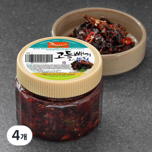 강경신안 고들빼기 무침, 500g, 4개