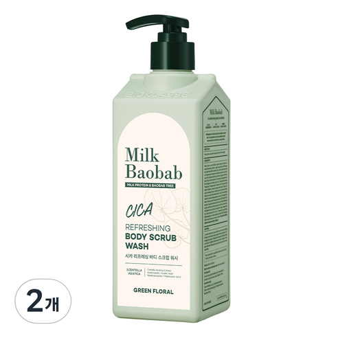 밀크바오밥 시카 리프레싱 바디 스크럽 워시, 500ml, 1개