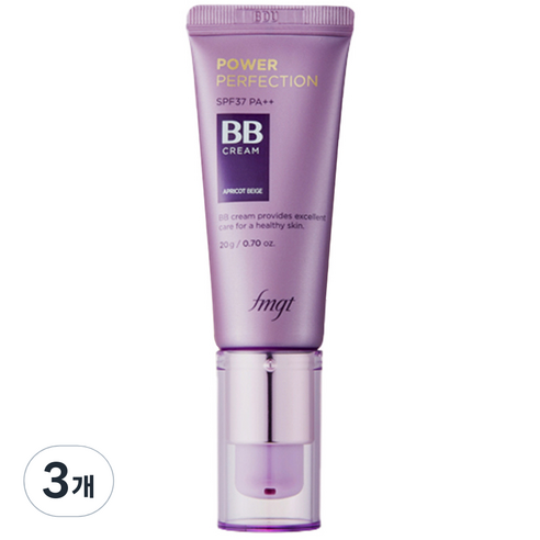 더페이스샵 파워 퍼펙션 비비크림 SPF37 PA++ 20g, 브이 203 내추럴 베이지, 3개