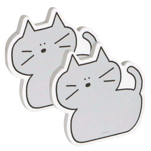 아이코닉 두들 메모지, 02 Grey, 1세트, 2개입