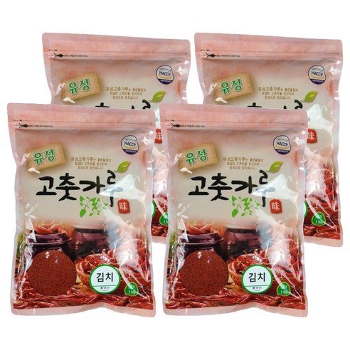 유성 김치용 고춧가루, 1kg, 4개