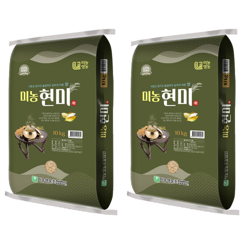 미농 국산 현미, 10kg, 2개