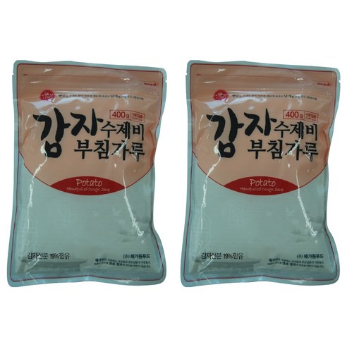 해가원 감자 수제비 부침가루, 400g, 2개