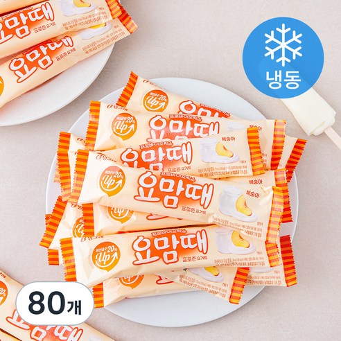 요맘때 바 복숭아 (냉동), 70ml, 1개입, 80개