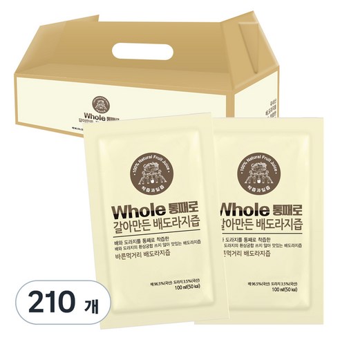 통째로 갈아만든 배도라지즙, 100ml, 210개