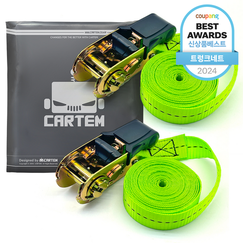 카템 차량용 화물 고정 스트랩 CT449, 2개