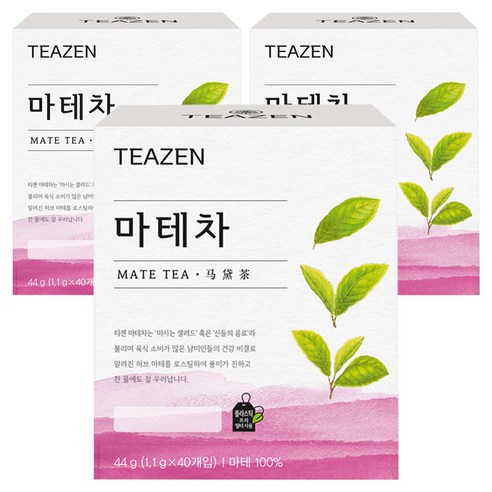 티젠 로스트 마테차, 1.1g, 40개입, 3개