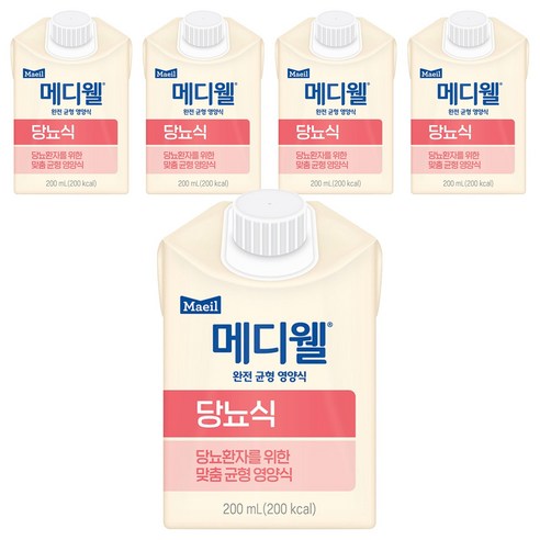 메디웰 매일 당뇨식, 200ml, 5개