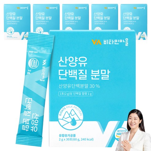 비타민마을 산양유 단백질 분말 30p, 60g, 6개
