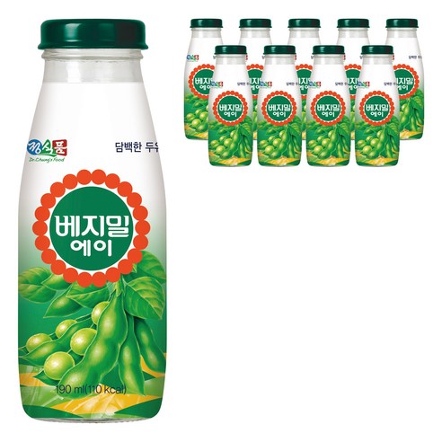 베지밀 에이 담백한 두유, 190ml, 10개 베지밀아기두유3단계 Best Top5