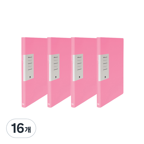 글로시 페이퍼 스프링화일 A4, 분홍, 16개