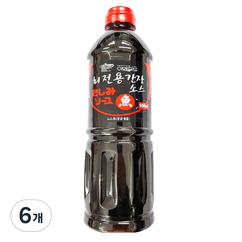 이엔 회전용 간장, 900ml, 6개