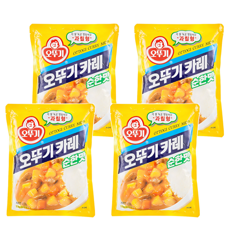 오뚜기 카레 과립형 순한맛, 1kg, 4개