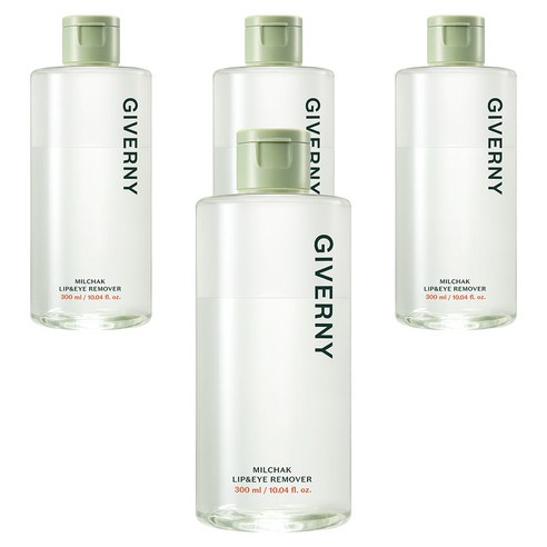 지베르니 밀착 립 앤 아이 저자극 리무버, 4개, 300ml