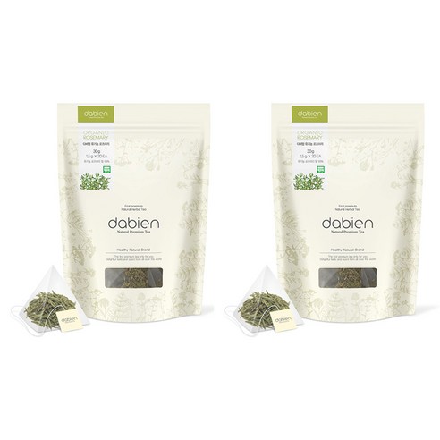 다비앙 유기농 로즈마리차 생분해티백, 1.5g, 20개입, 2개