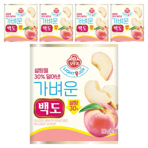 오뚜기 LIGHT 앤 JOY 가벼운 백도